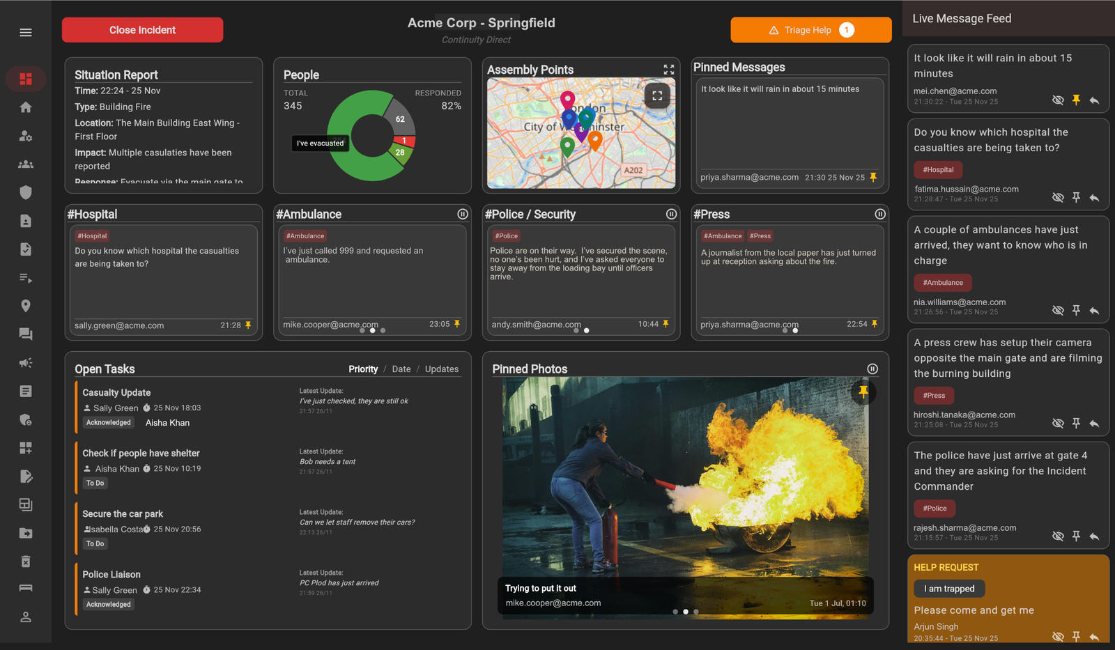 Incident Command Dashboard